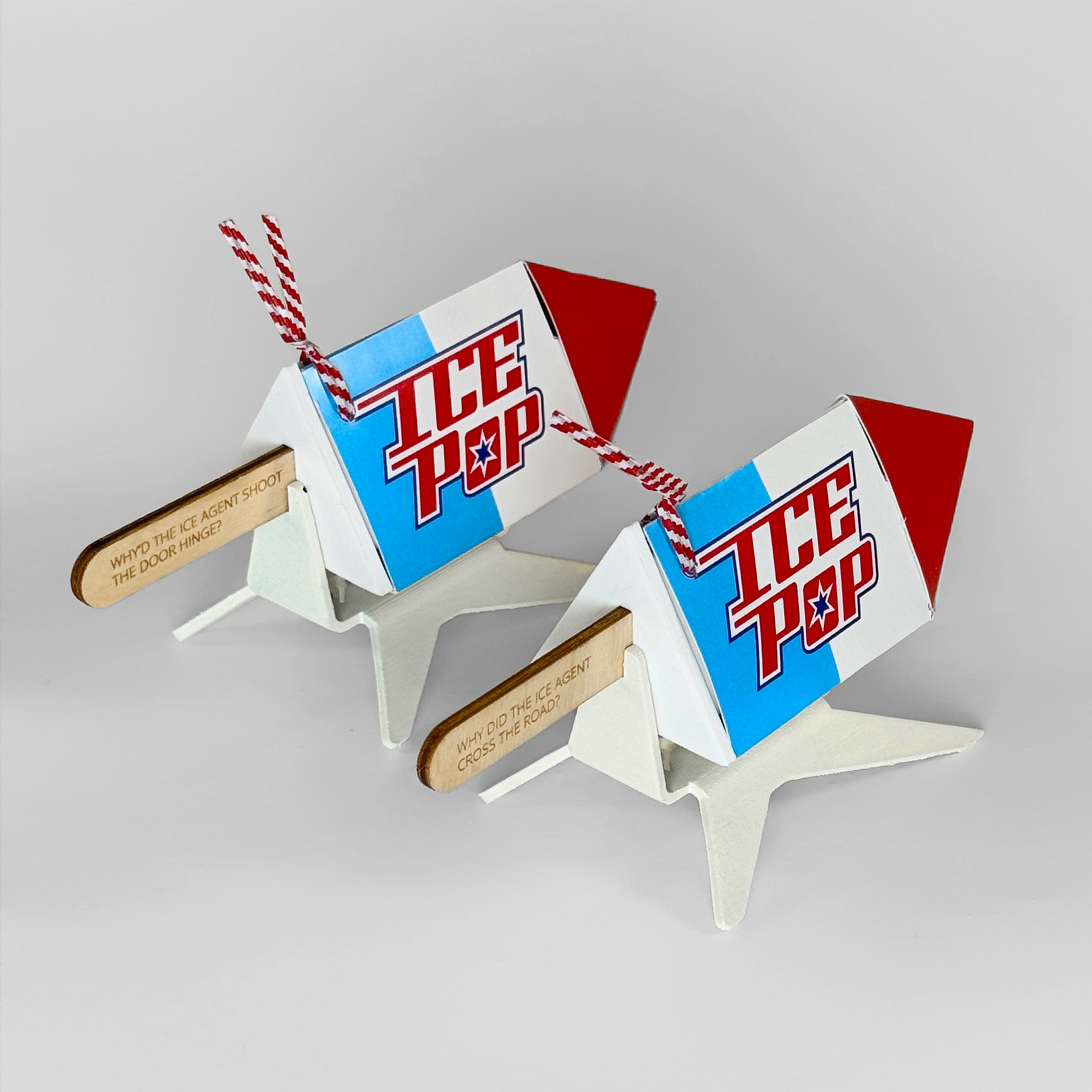 2 ICE Pops With Stands